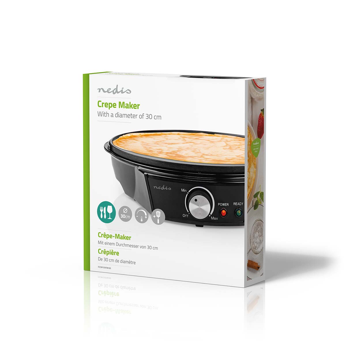 Nedis Crepe Maker Diameter 30cm 1200W