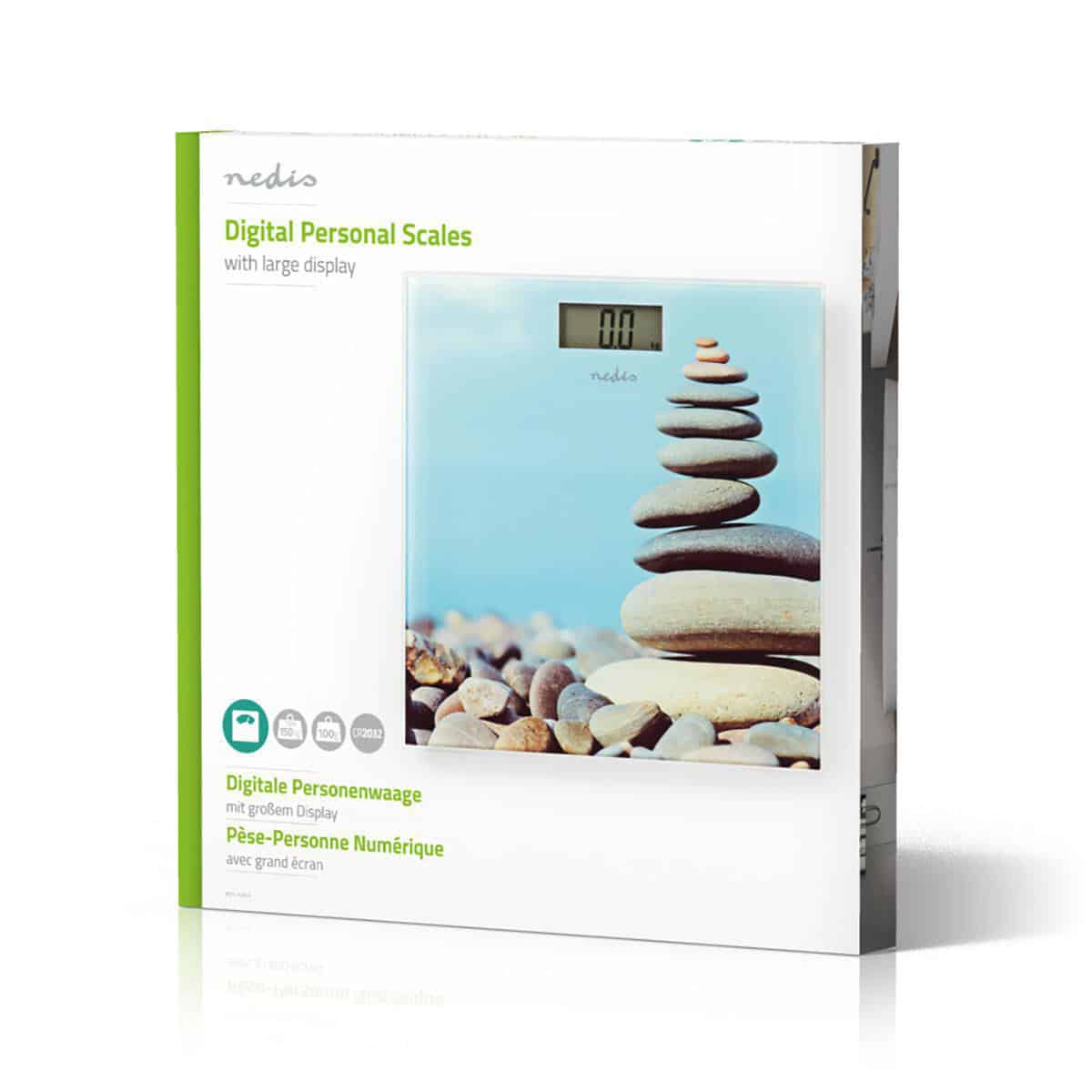 Nedis Personal Weight Scale Stones Design