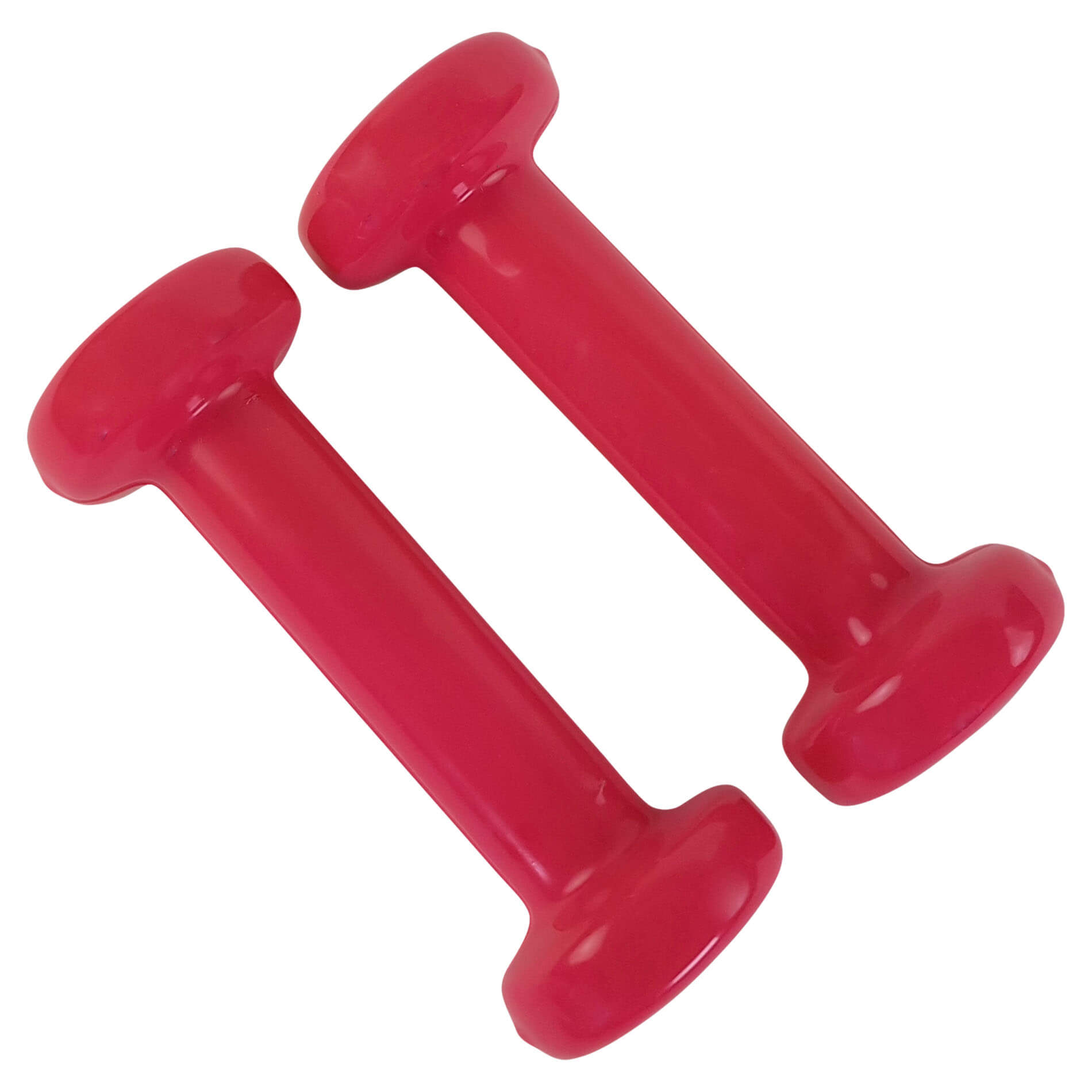 Tunturi Vinyl Dumbbells 0.5kg, Pink, Pair - Image 5