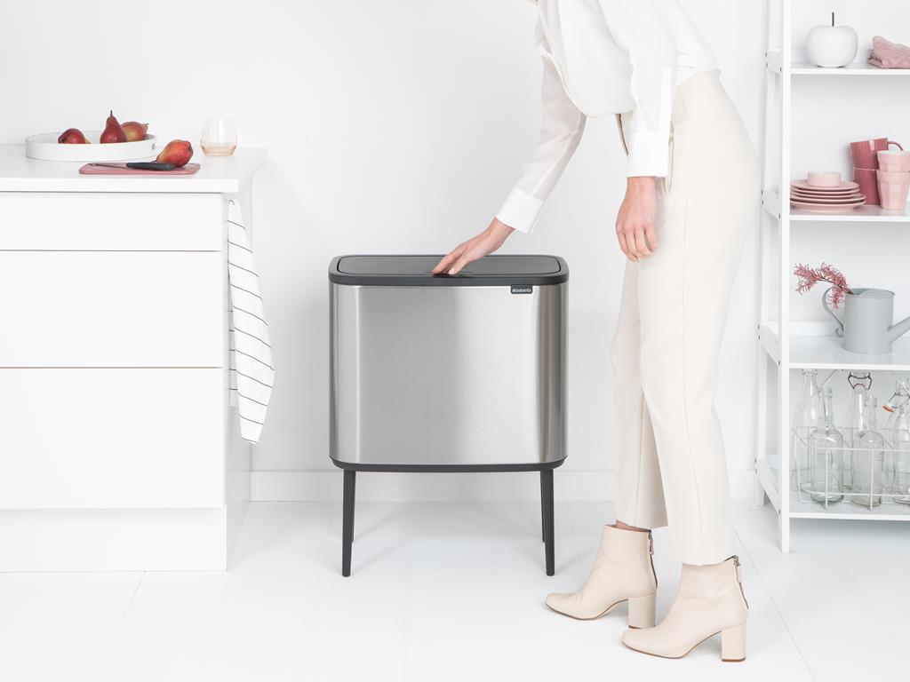 Brabantia BO Touch Bin 11 23L Matt Steel Fingerprint Proof
