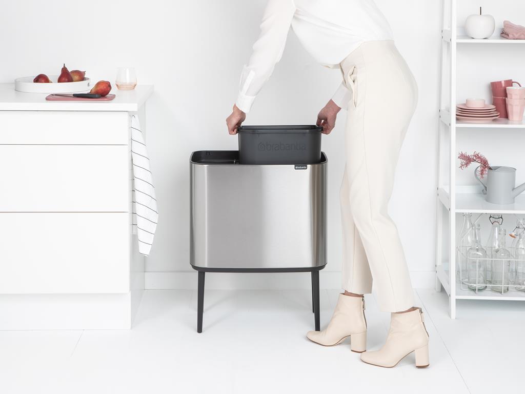 Brabantia BO Touch Bin 11 23L Matt Steel Fingerprint Proof