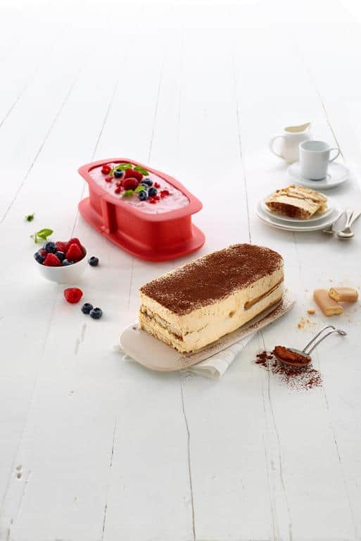 Lékué Loaf Springform Pan 24 cm with ceramic plate