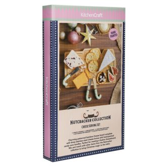 KitchenCraft The Nutcracker Collection Bamboo Cheese Serving
