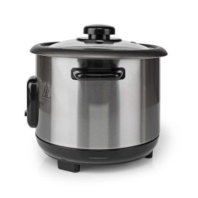 Nedis Rice Cooker 1.0L – Stainless Steel