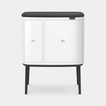 Brabantia BO Touch Bin 11 + 23L. White