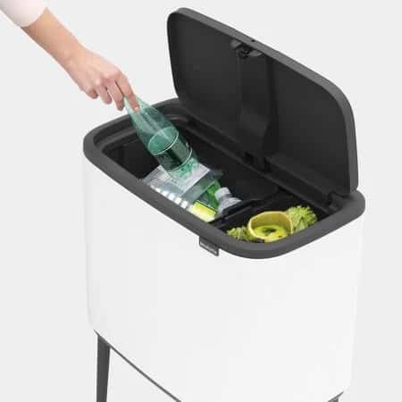 Brabantia BO Touch Bin 11 + 23L. White