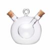 KitchenCraft WOF Italian Round Dual Oil and Vinegar Bottle
