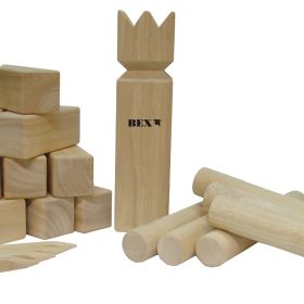 Bex Kubb Viking Original Rubber Wood - Blanco King