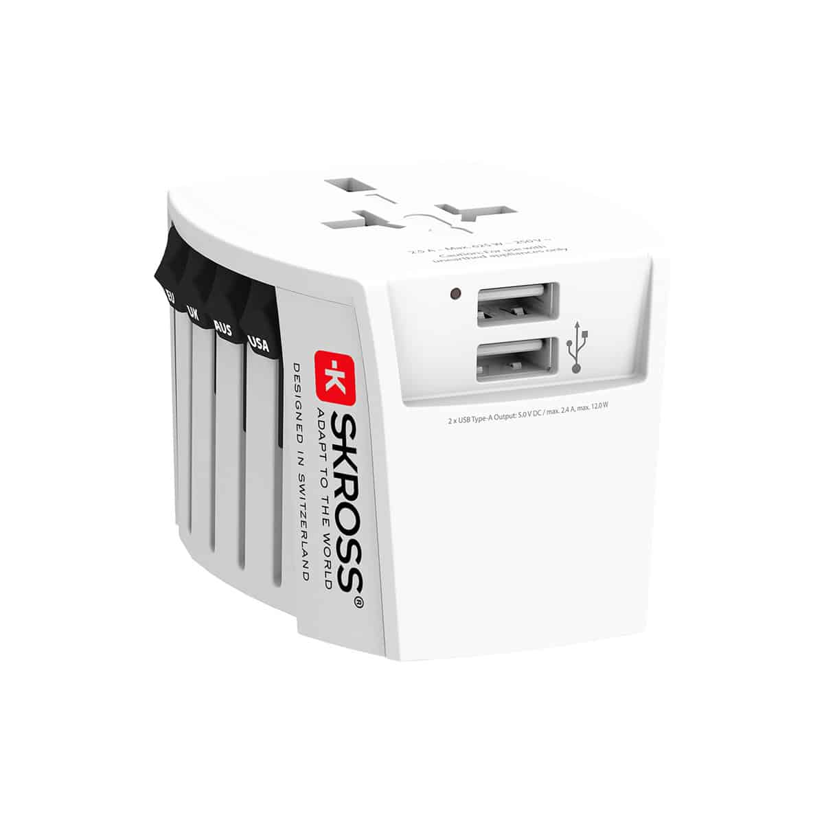 Skross Travel Adapter World MUV USB Compact