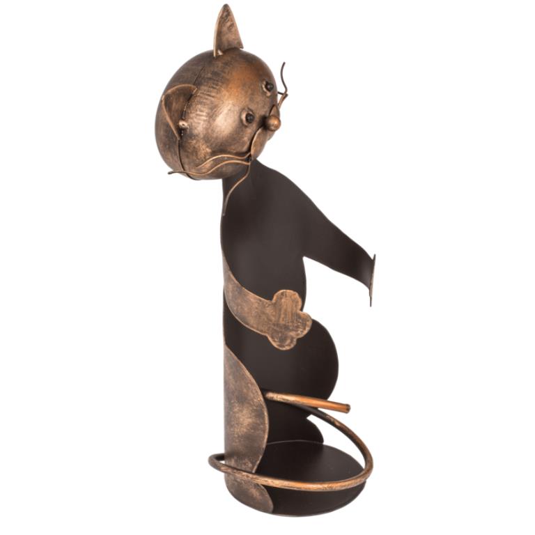 Out of the Blue Metal Bottle Holder Curious Cat
