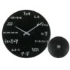 Out of the Blue Wall Clock Black Glass – Mathematic