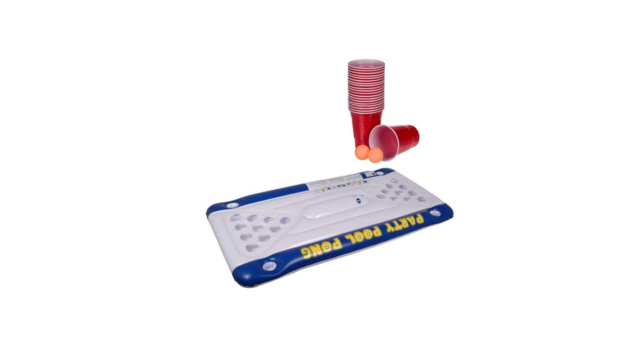Out of the Blue Air Mattress Pool Pong Game