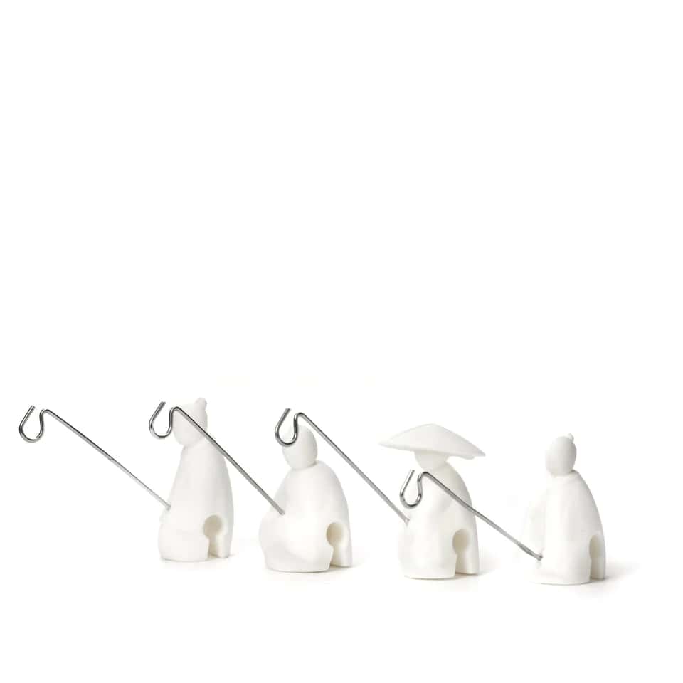 Kikkerland Tea Holder Fisherman Set - 4pcs.