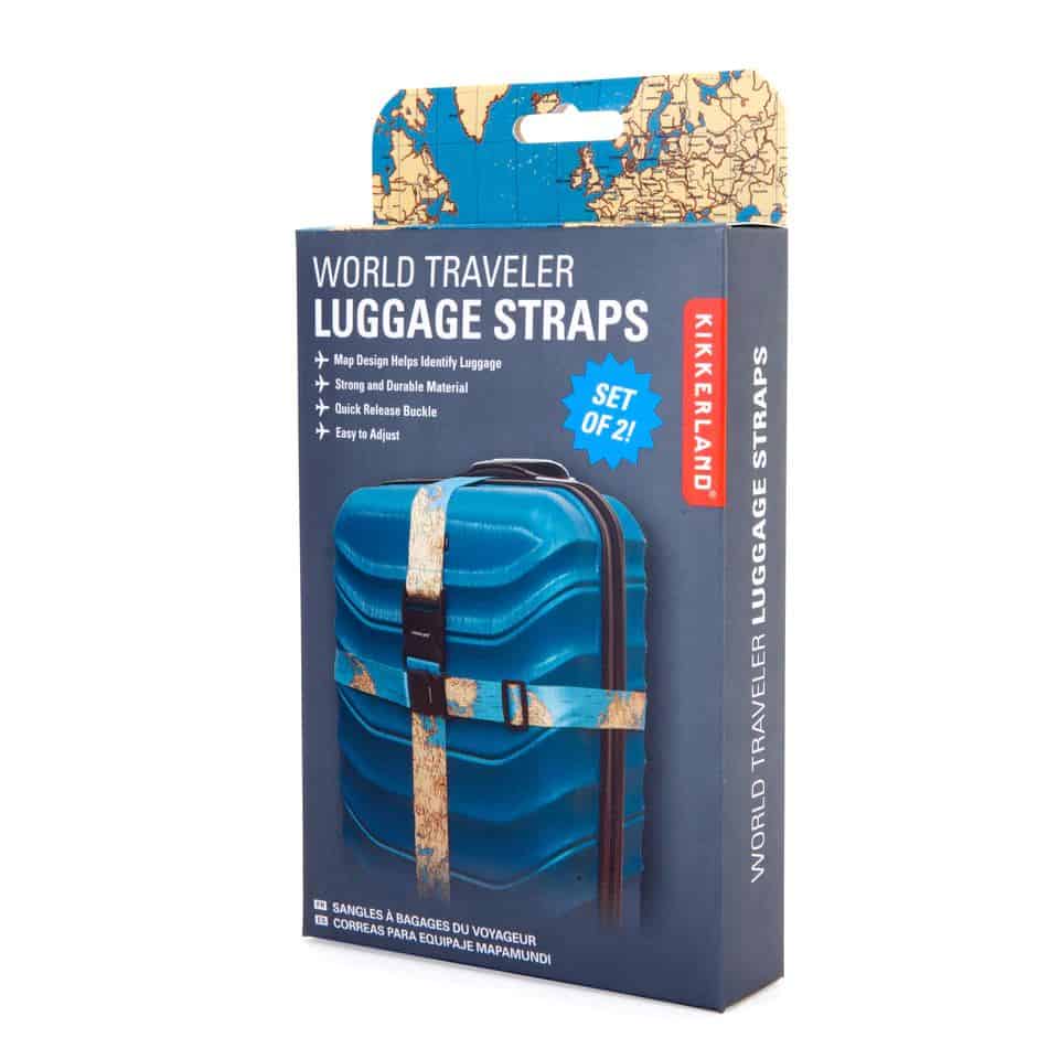 Kikkerland Luggage Straps World Traveller