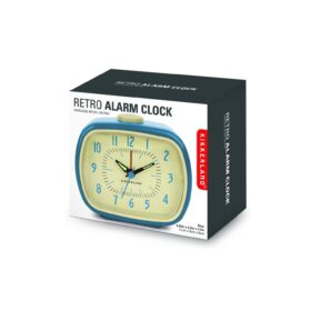 Kikkerland Retro Alarm Clock - Blue