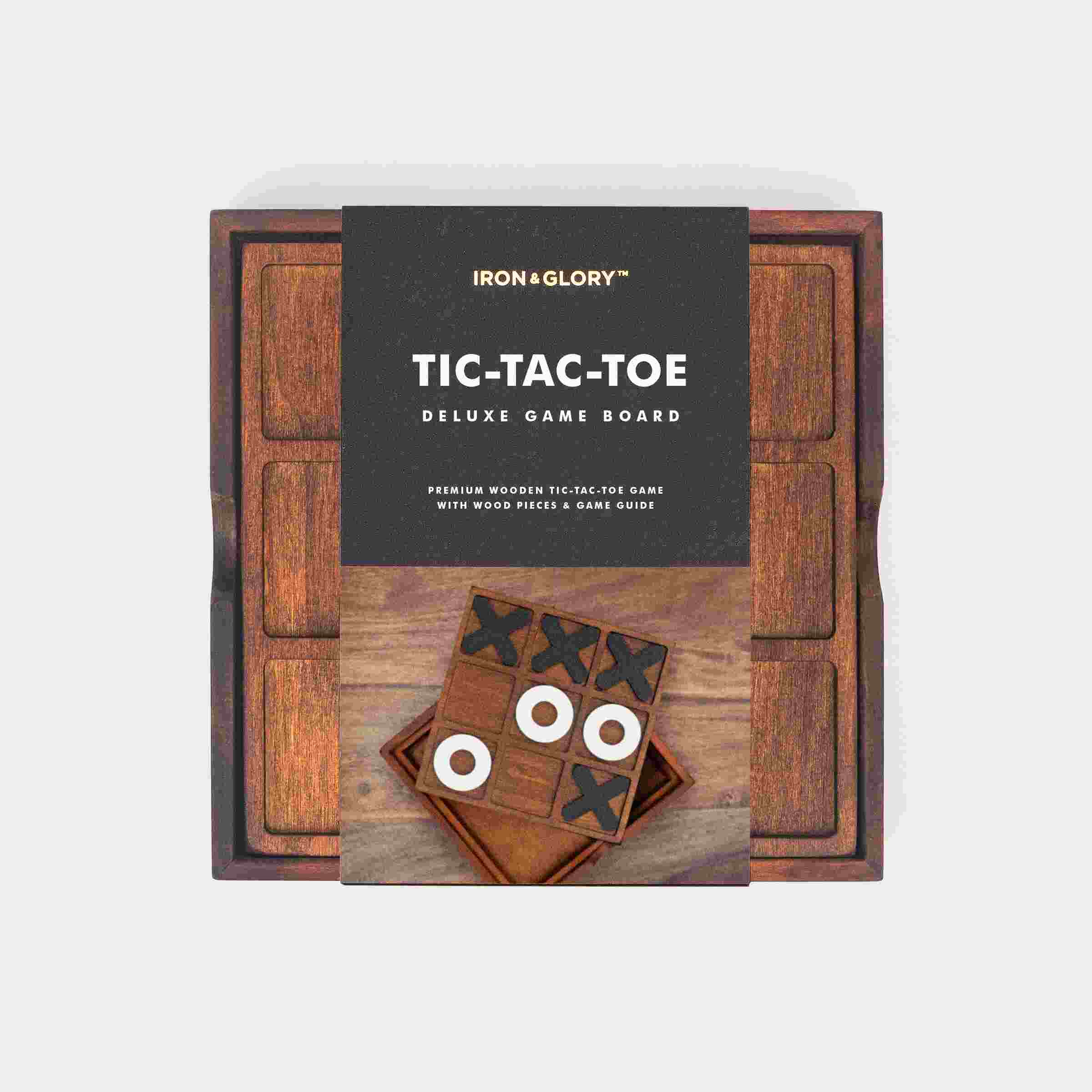 Iron & Glory Wooden Noughts & Crosses  (Tic Tac Toe)