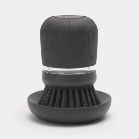 Brabantia Soap Dispensing Dish Brush - Dark Grey