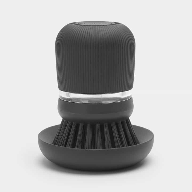 Brabantia Soap Dispensing Dish Brush - Dark Grey