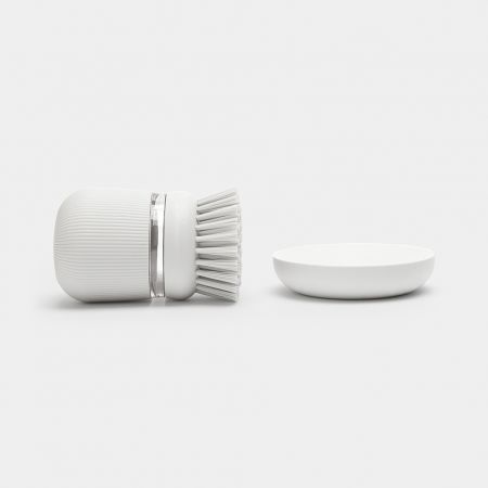 Brabantia Soap Dispensing Dish Brush - Light Grey