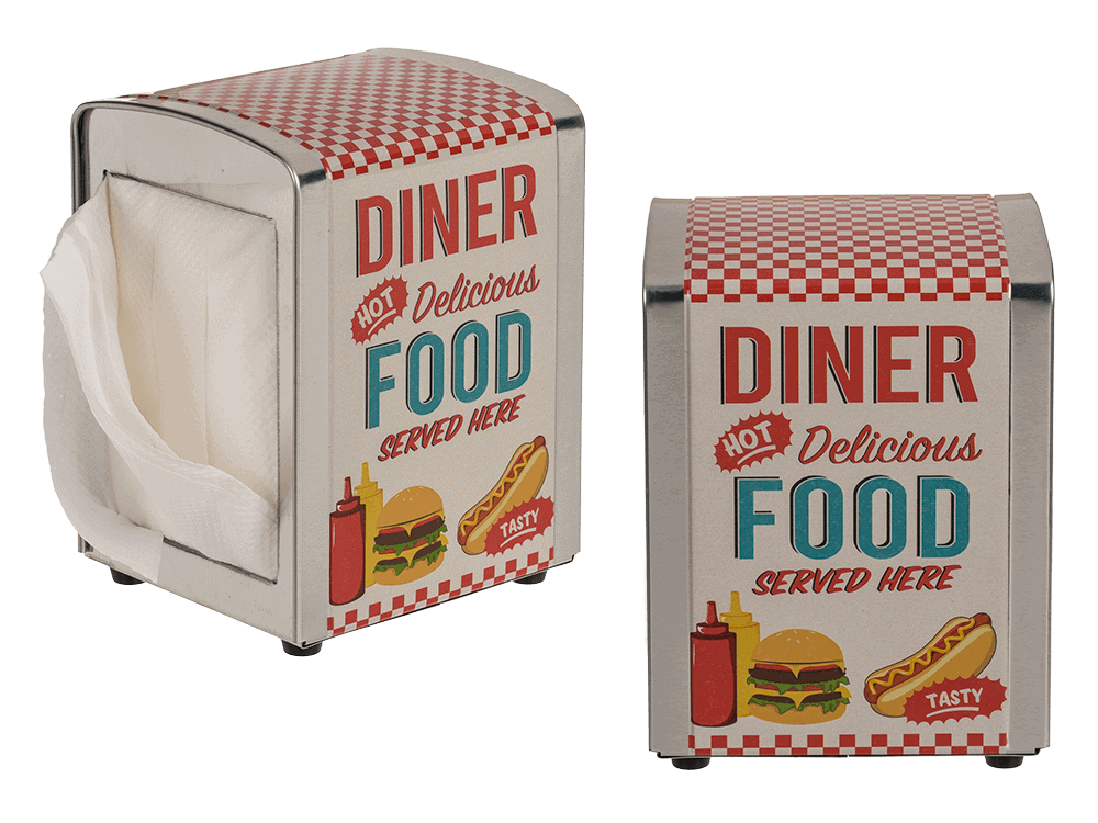Retro American Dinner Napkin Holder