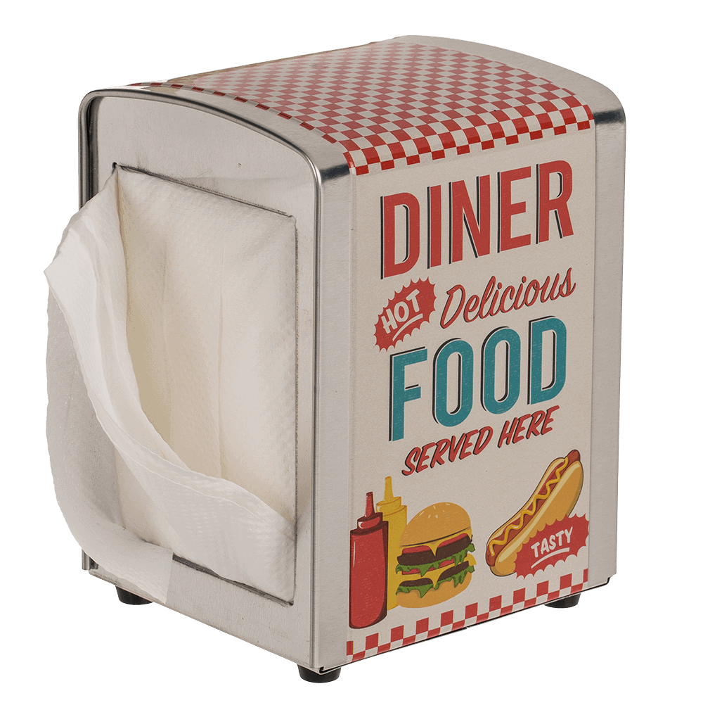 Retro American Dinner Napkin Holder