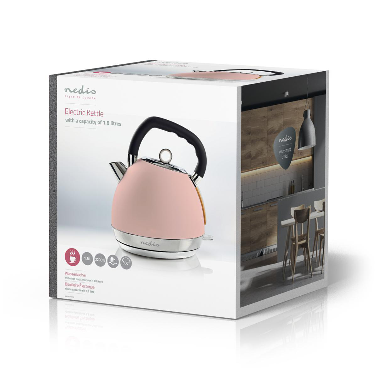 Nedis Kettle Soft-Touch | 1.8L | Strix® Control - Image 6