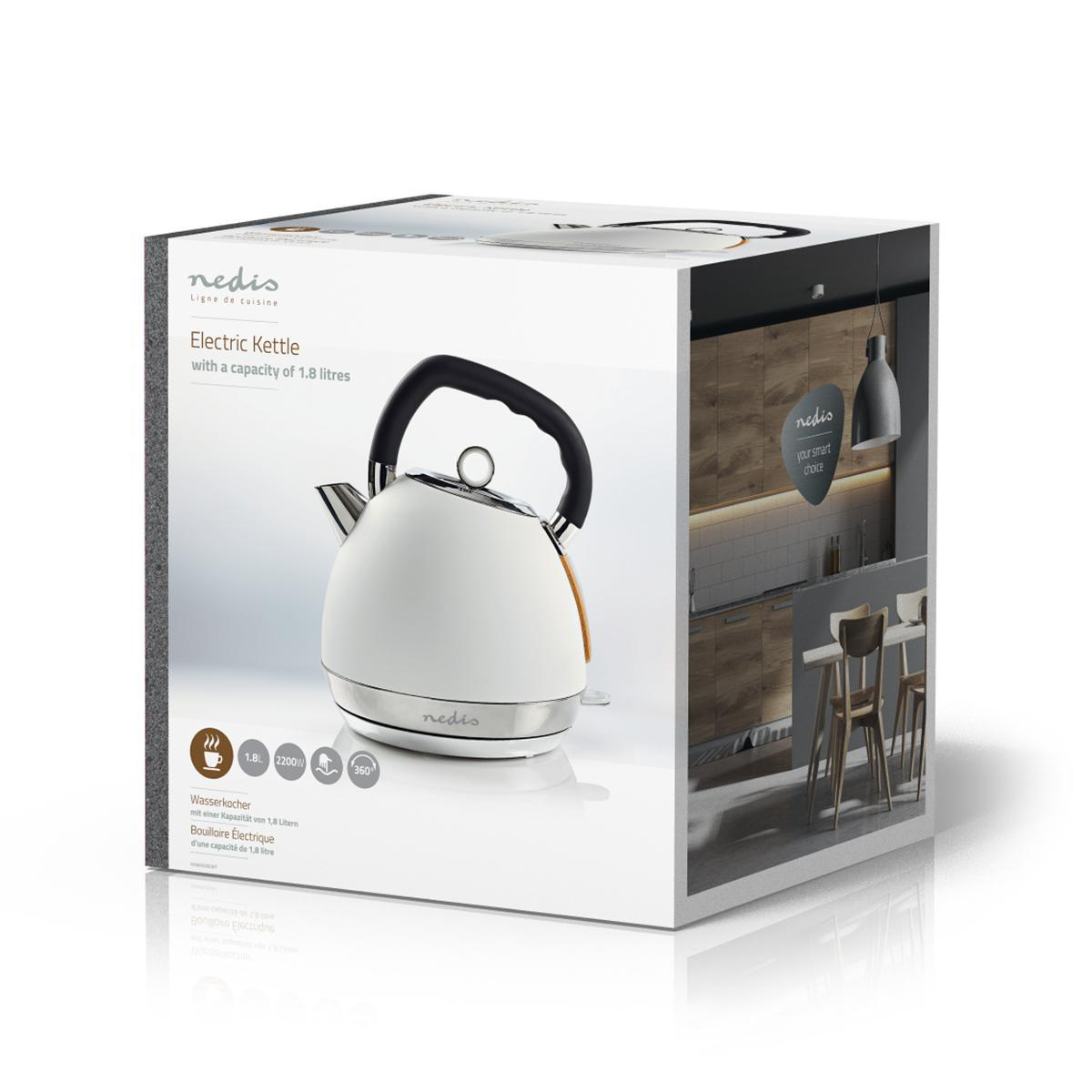 Nedis Kettle Soft-Touch | 1.8L | Strix® Control - Image 4
