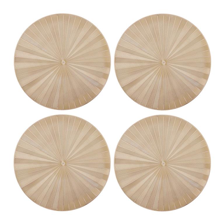 Mikasa Gold Glimmer Round Placemat Set 38cm – 4pcs.