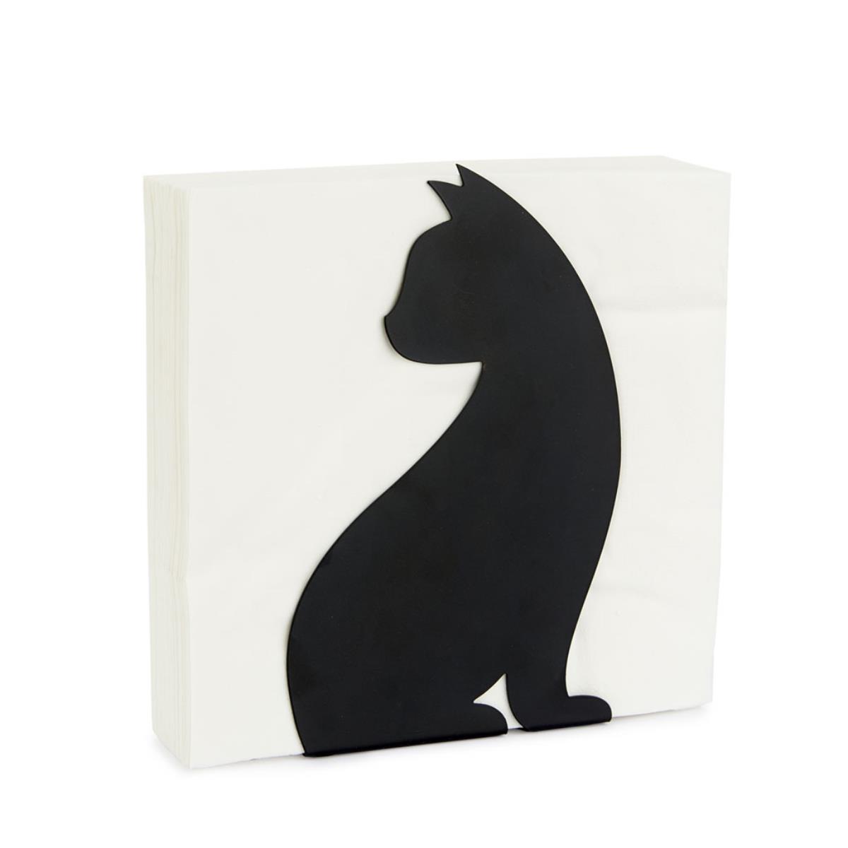 Balvi Napkin Holder Feline - Black