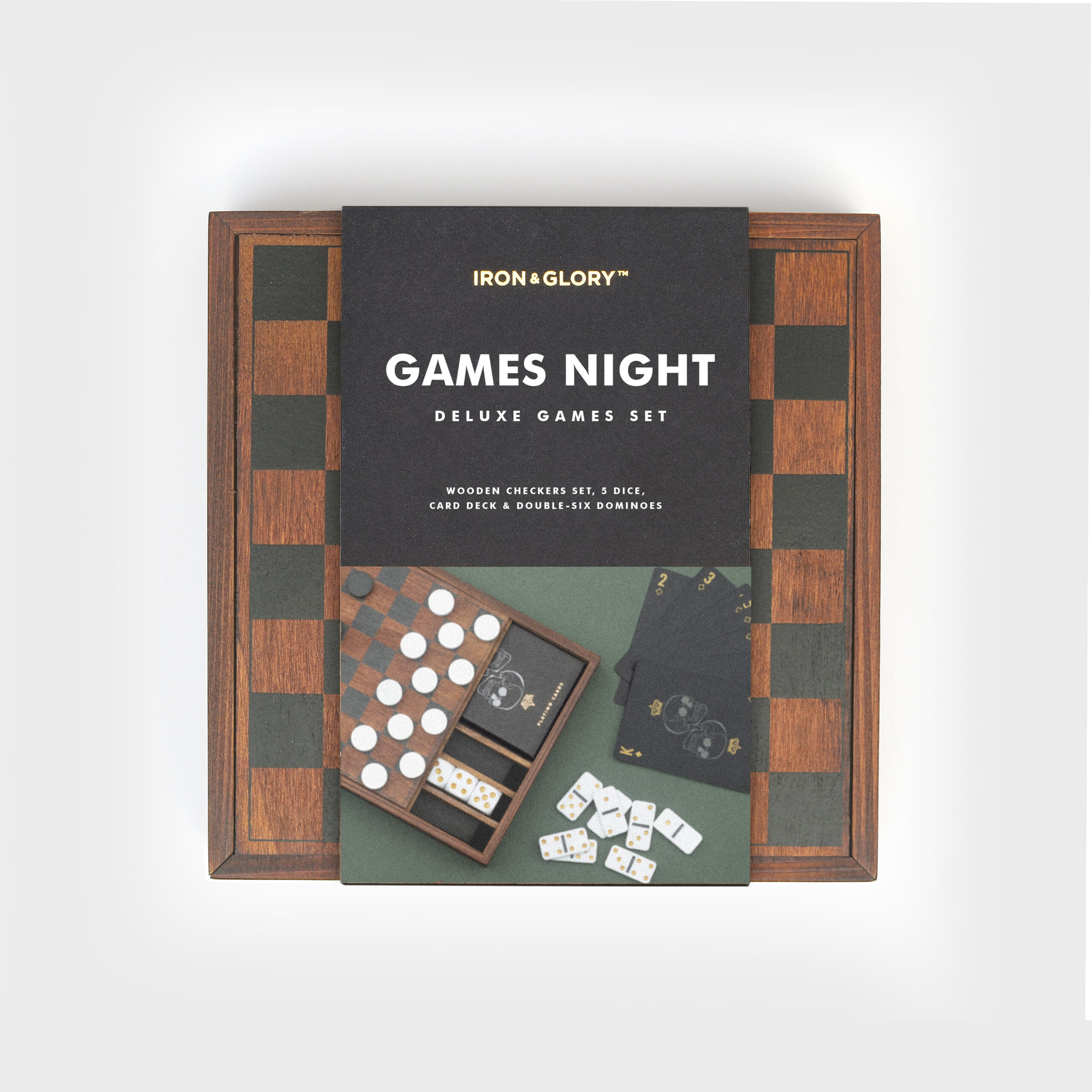Iron & Glory Wooden Games Night - Multiple Games - Image 3