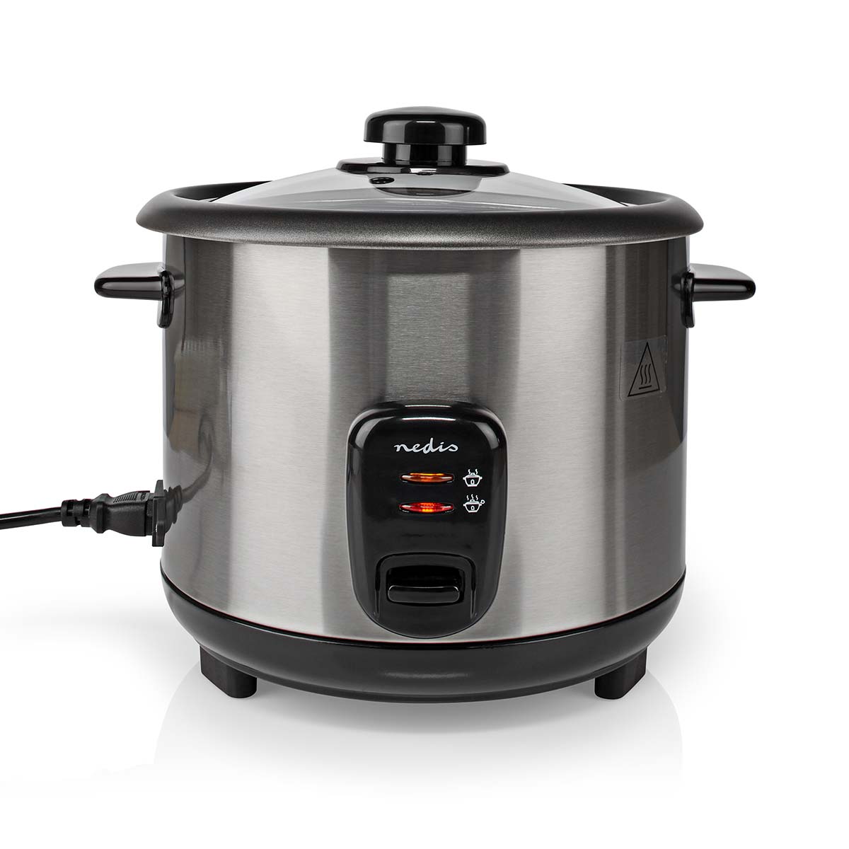 Nedis Rice Cooker 1.5L | 500W - Stainless Steel