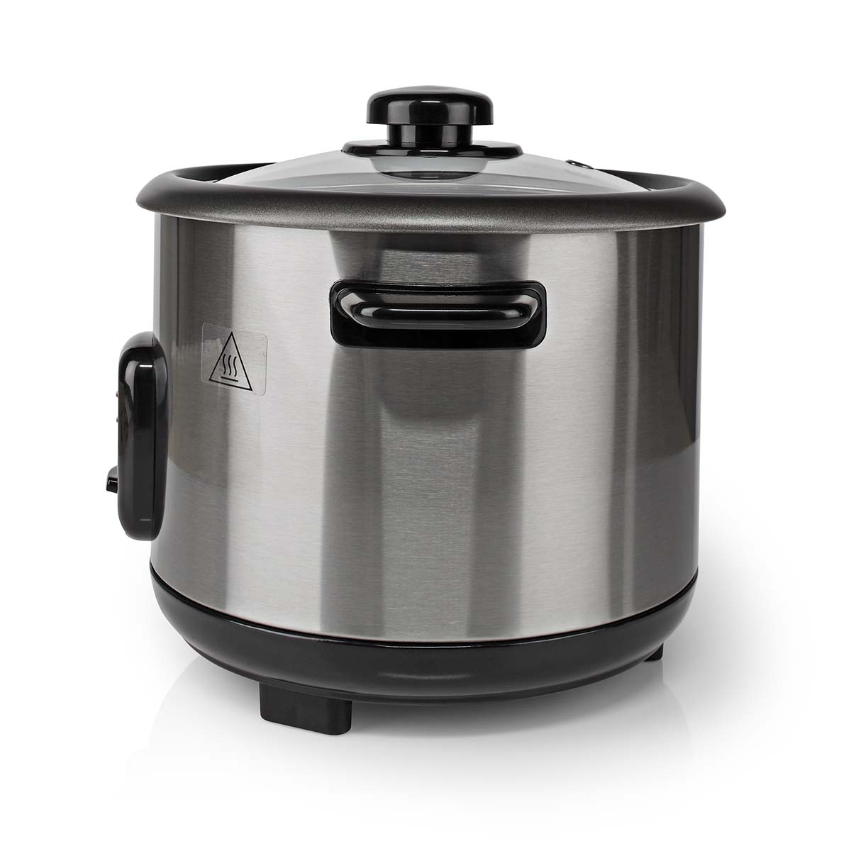 Nedis Rice Cooker 1.5L | 500W - Stainless Steel - Image 2