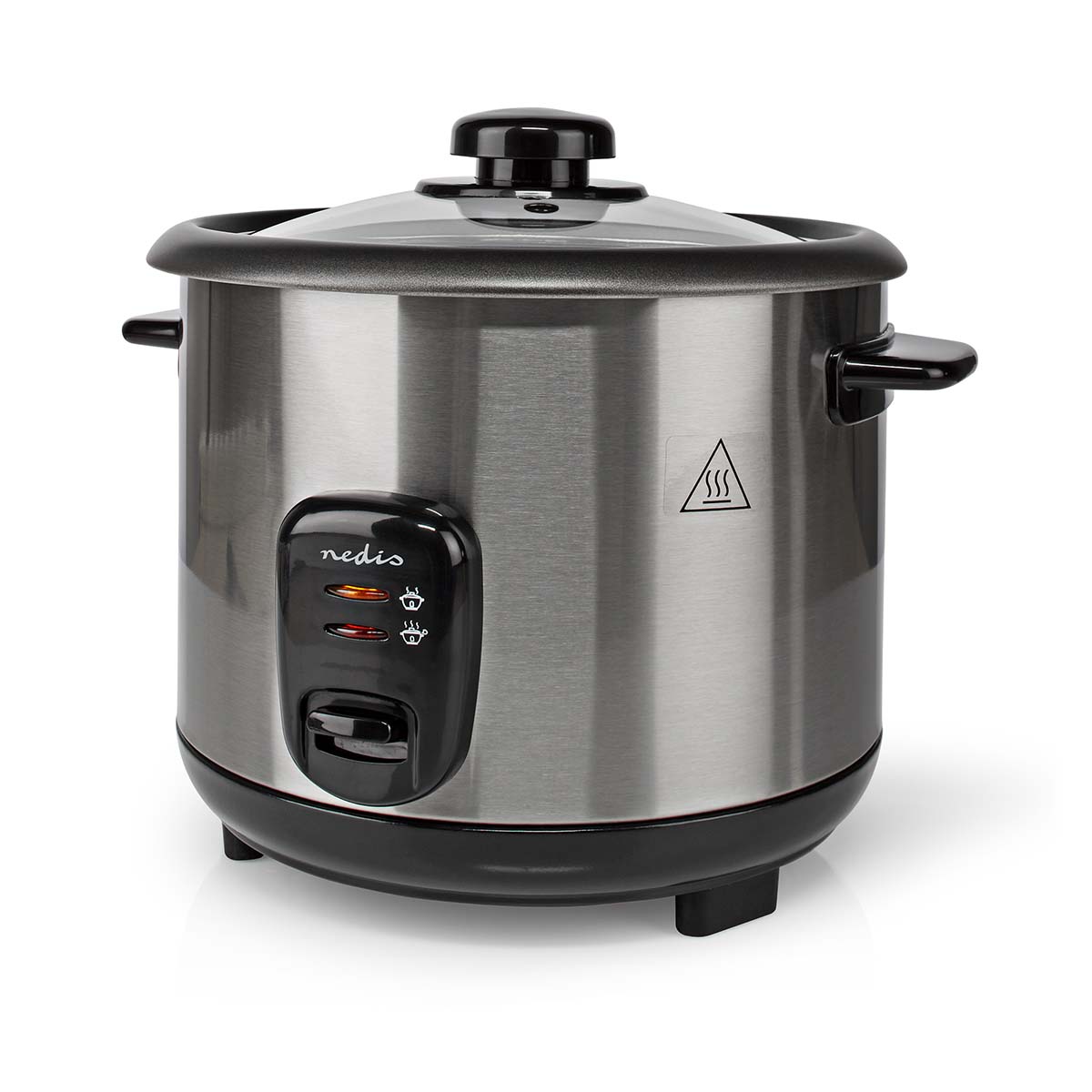 Nedis Rice Cooker 1.5L | 500W - Stainless Steel - Image 5