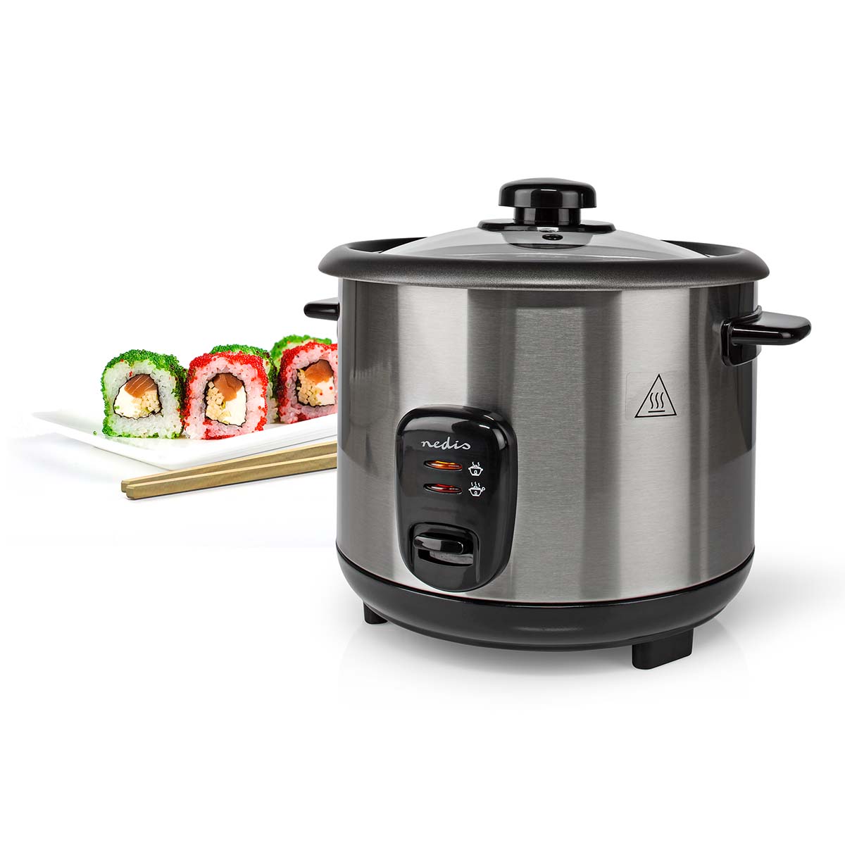 Nedis Rice Cooker 1.5L | 500W - Stainless Steel - Image 7