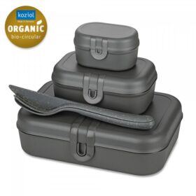 Koziol Pascal Ready Lunch Box + Cutlery Set