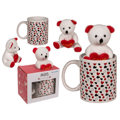 Out of the Blue Stoneware Mug - Little Hearts | Teddy Bear - Image 7