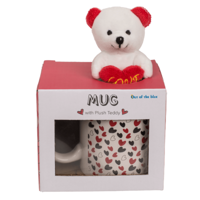 Out of the Blue Stoneware Mug - Little Hearts | Teddy Bear - Image 5