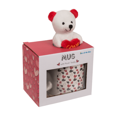 Out of the Blue Stoneware Mug - Little Hearts | Teddy Bear - Image 6