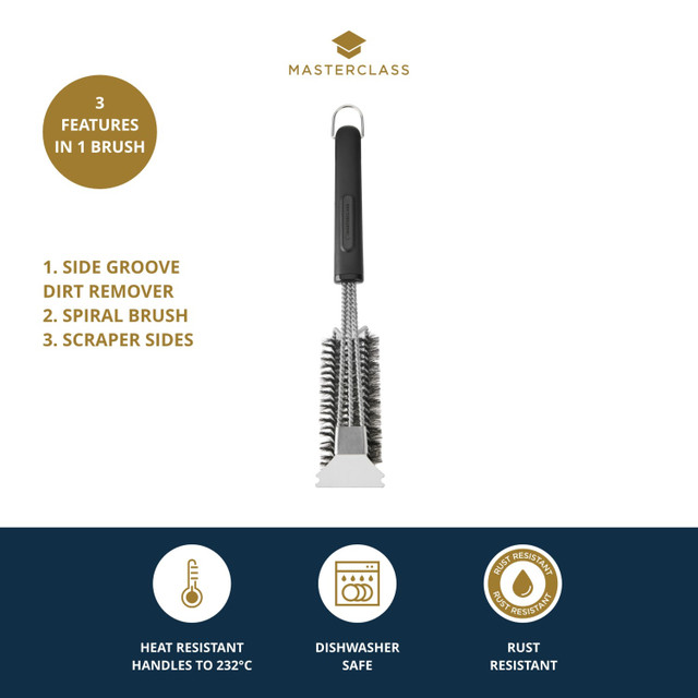 MasterClass BBQ Bristle Spiral Grill Brush - Image 5