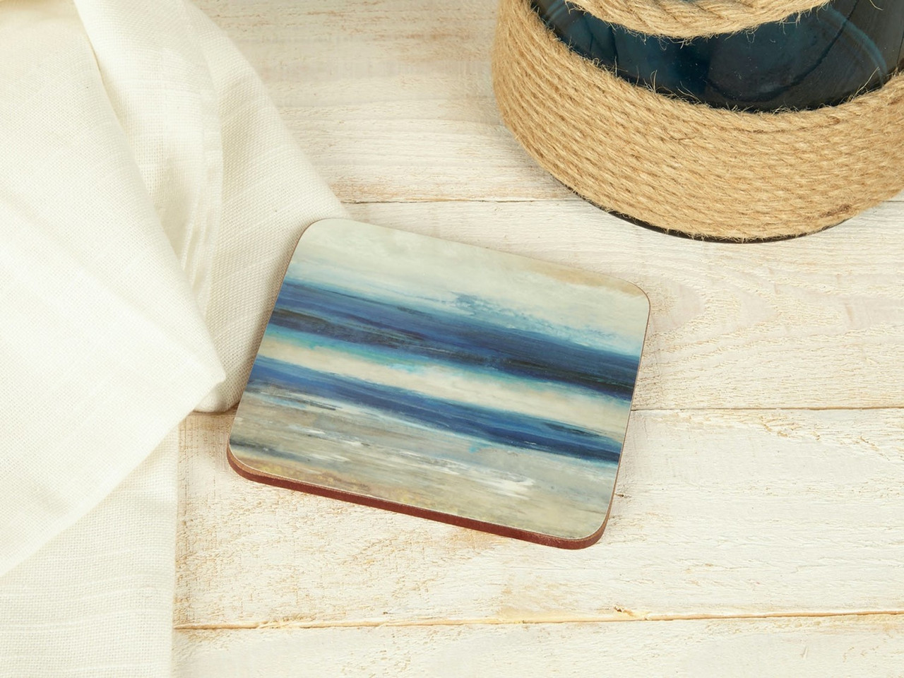 Creative Tops Premium Coasters Set 6pcs. - Blue Abstract