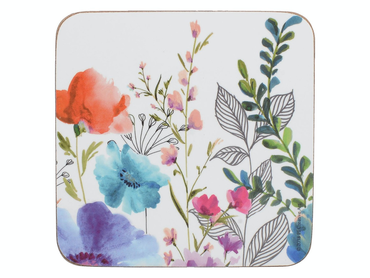 Creative Tops Premium Coasters Set 6pcs. - Meadow Floral