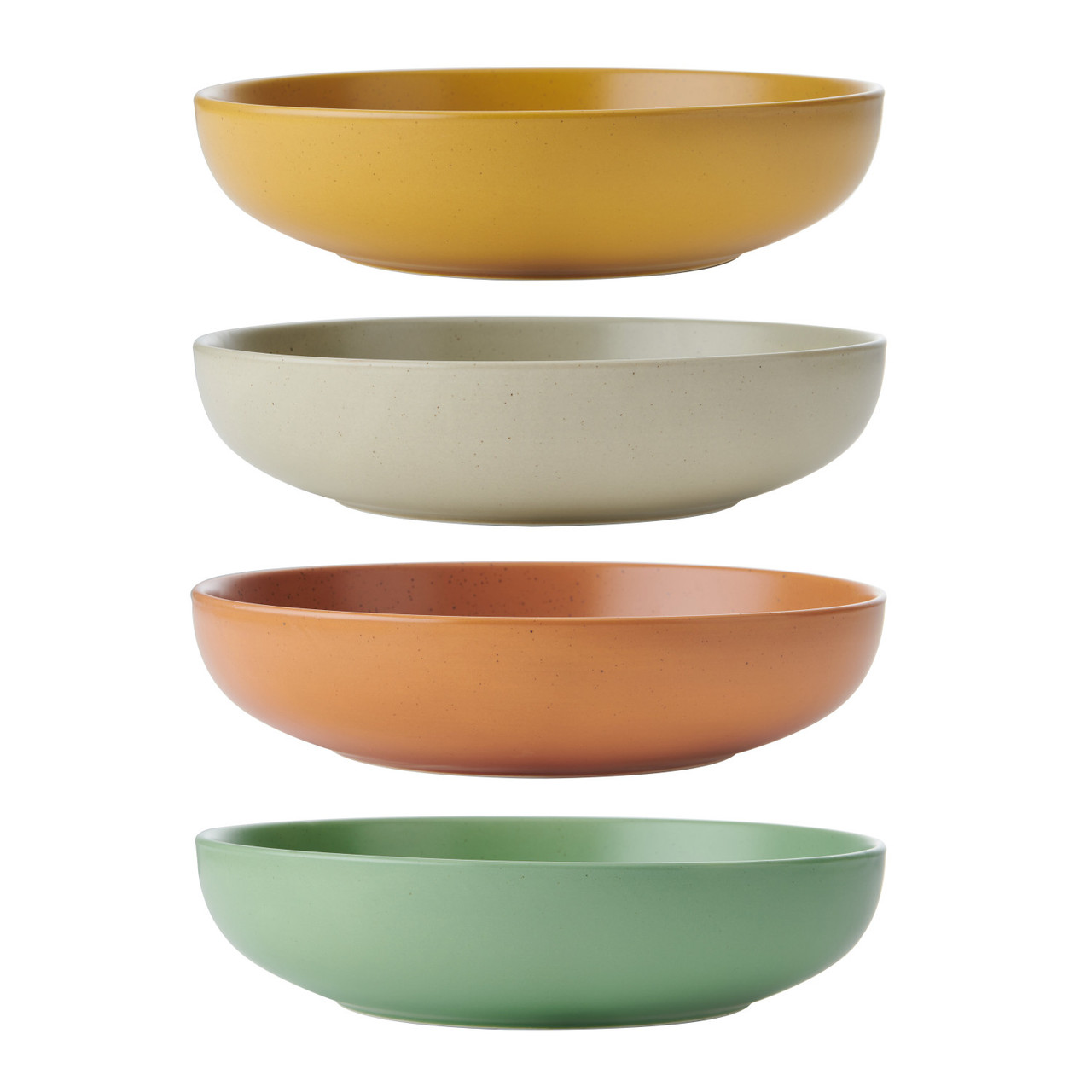KitchenCraft Idilica Stoneware Pasta Bowls 21cm - 4pcs