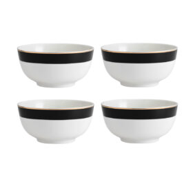 Mikasa Luxe Deco China Cereal Bowl 14cm Set - 4pcs - White