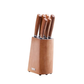 Diamant Sabatier Babiole Knife Set | Block Acacia | 6pcs