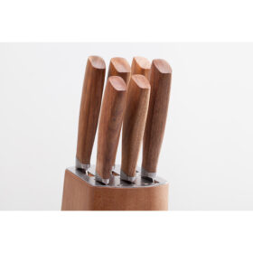 Diamant Sabatier Babiole Knife Set | Block Acacia | 6pcs