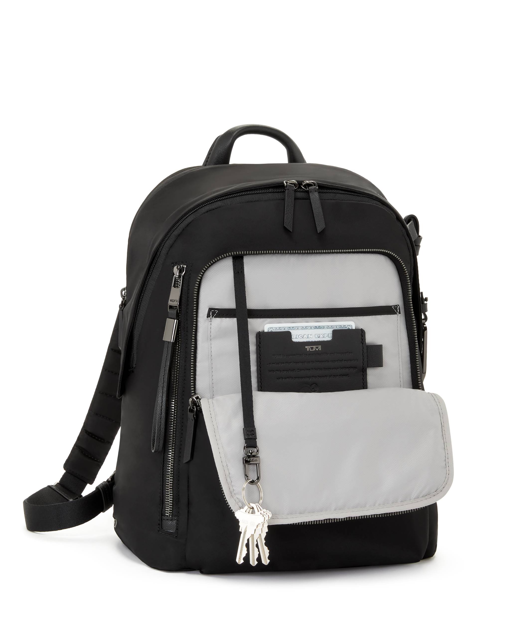 Tumi Voyageur Halsey Backpack | Black/Gunmetal