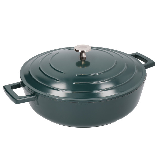 MasterClass Cast Aluminium Casserole 4L. - Hunter Green