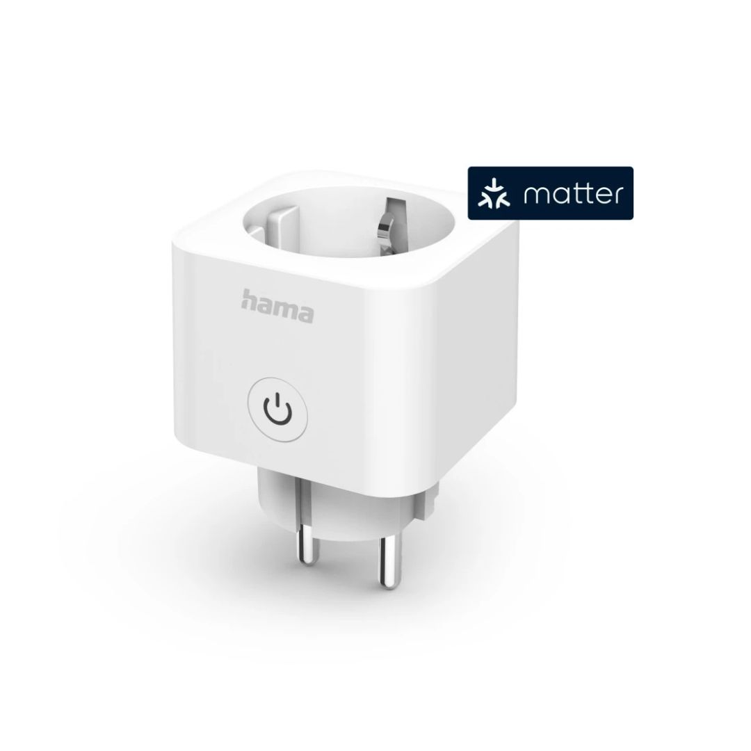 Hama Smart Wi-Fi Socket | Matter Support | Voice Control | 3,680W