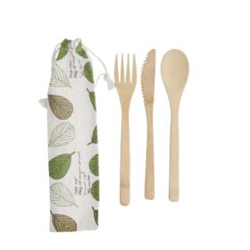 Natural Elements Reusable Bamboo Cutlery Set