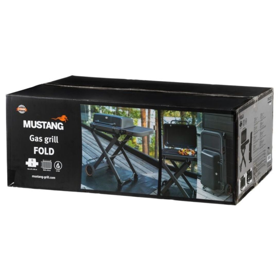 Mustang Gas Grill Fold | Trolley | Grill Area 60.5x39cm - Image 6